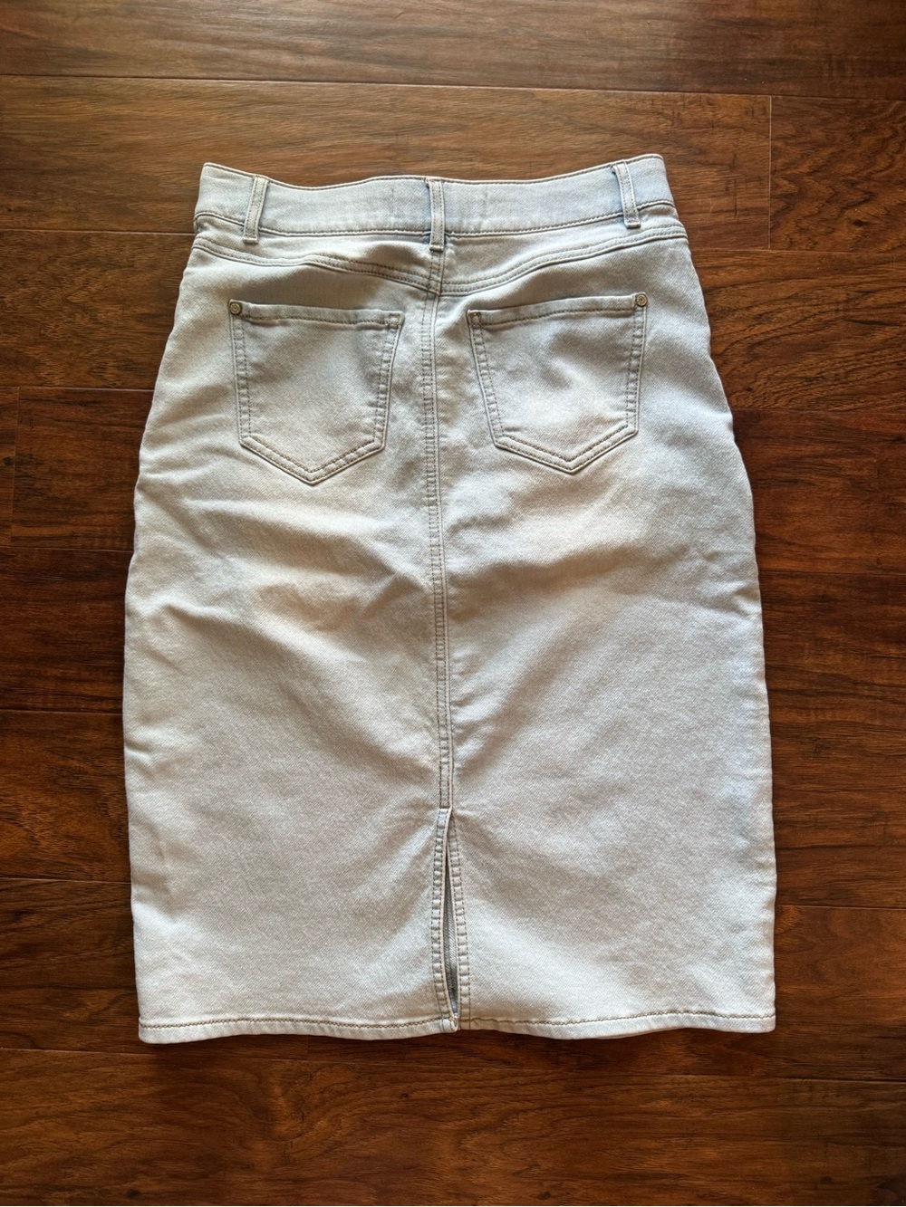 Catos - knee length skirt - light wash - Picture 5 of 5